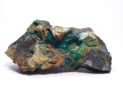 Chryzokol, chalkopyrit - Novoveská Huta, Slovensko